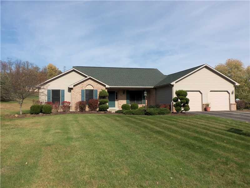 Exterior Front. Level Yard With Great Curb Appeal