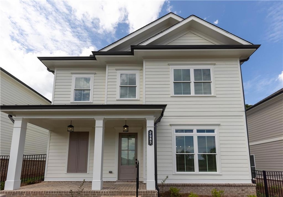 Simple yet sophisticated exterior with covered fro