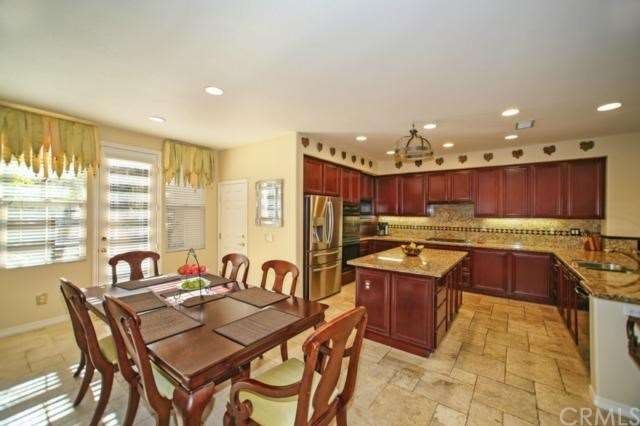 Large Breakfast Nook Offers a Buffet Counter with 