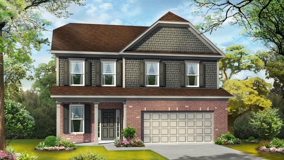 Color Rendering of plan & elevation.