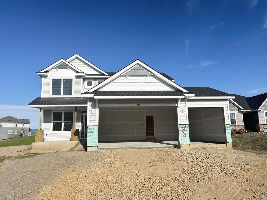 Progress photo of the actual home.