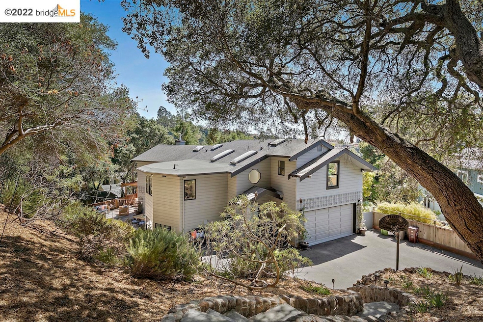 spacious driveway & 2 car garage with extra space