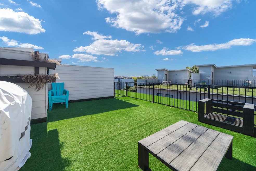 Rooftop Patio with artificial turf