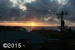Sunset over ocean