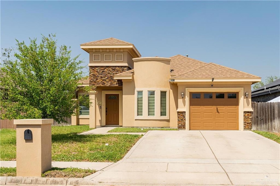Stone Stucco Home