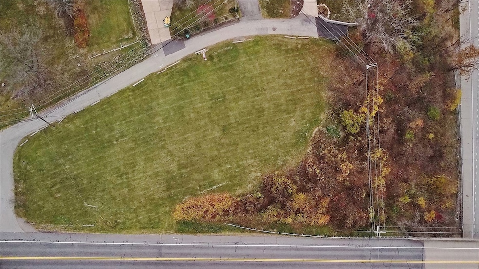 Over head view of mostly level residential buildin