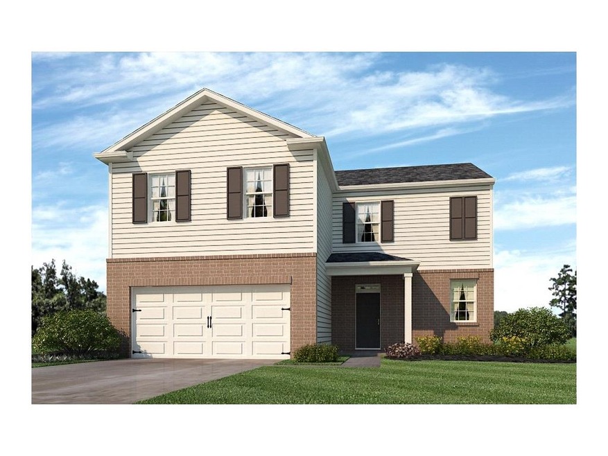 Color rendering of plan & elevation