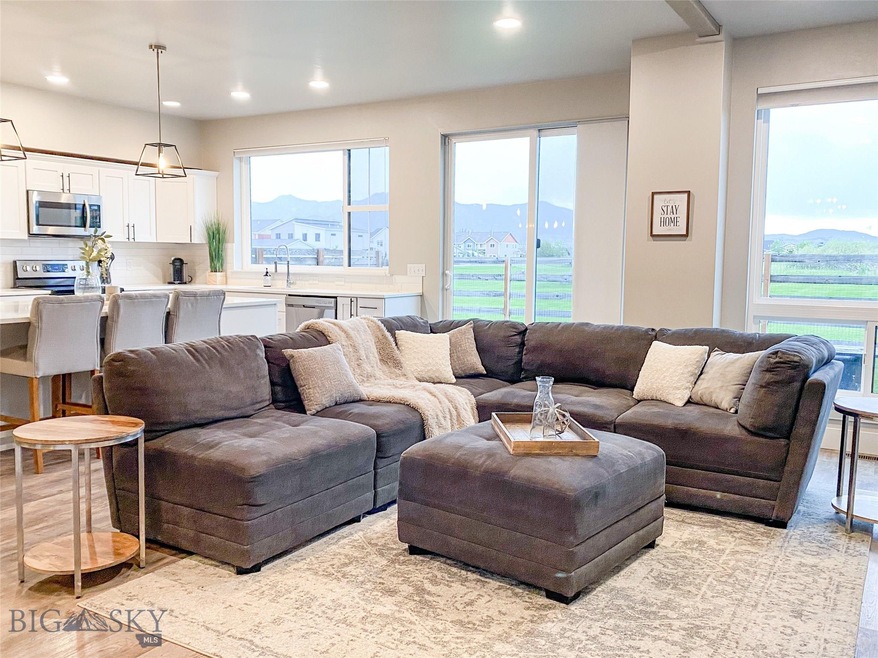 Open concept living, kitchen and dining, filled w/
