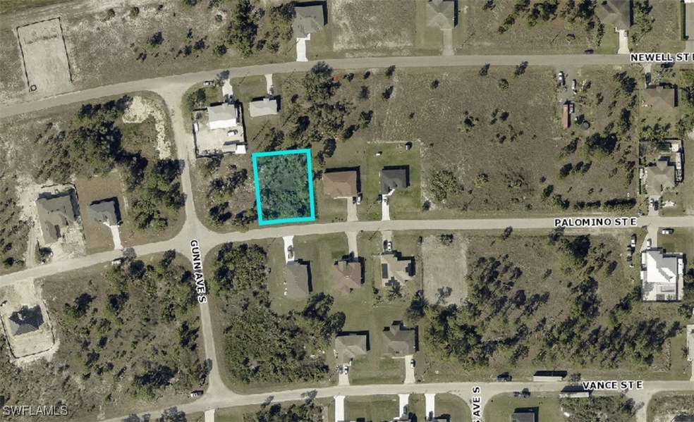 Map of property location with property parcel outl