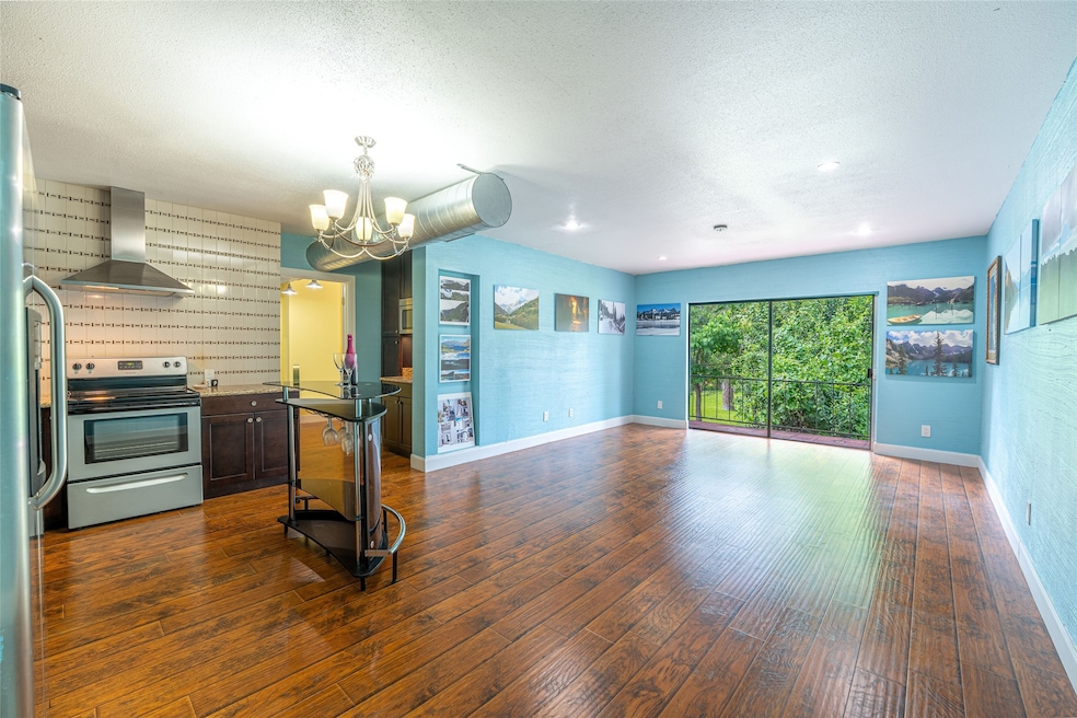 Spacious, high ceilings kitchen and living area wi