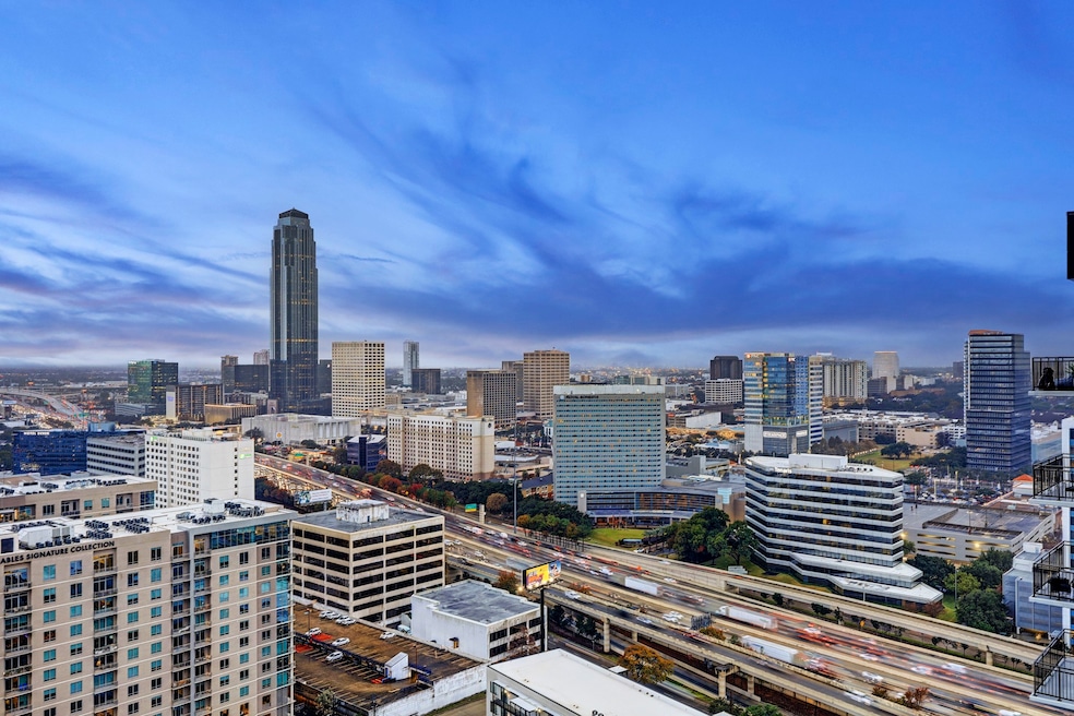 Enjoy stunning views of the Galleria area skyline.