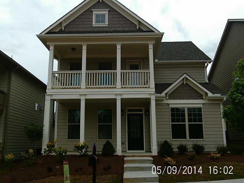 Exterior Front. Example home House under construct