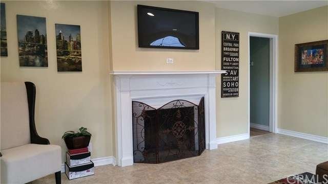 Fireplace in living room