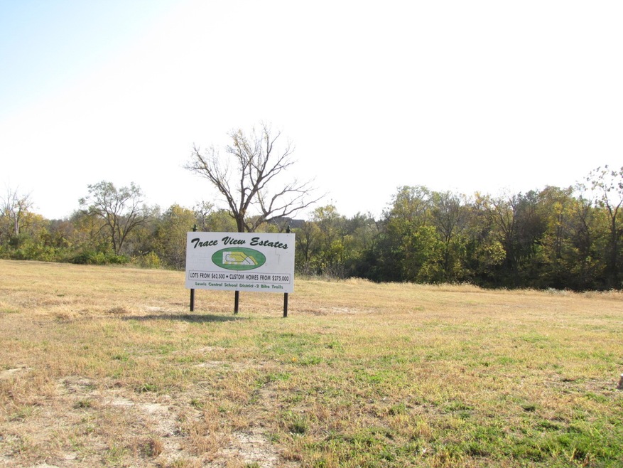 north end of lot