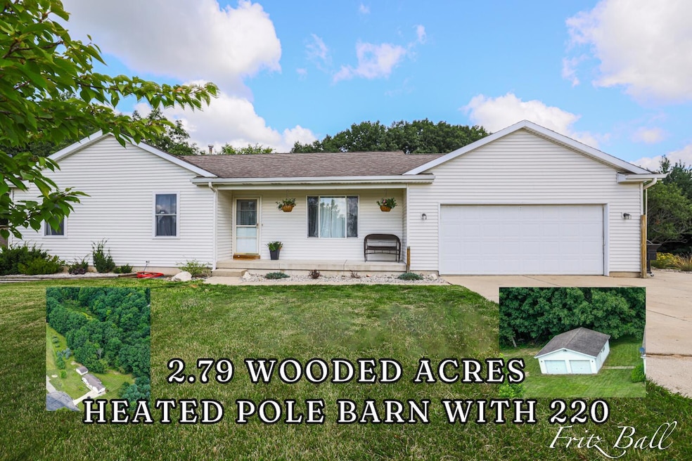 2.79 acres heated pole barn
