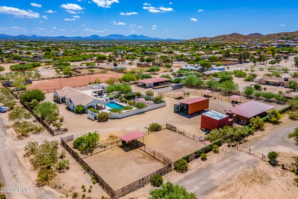 AERIAL VIEW OF RANCH