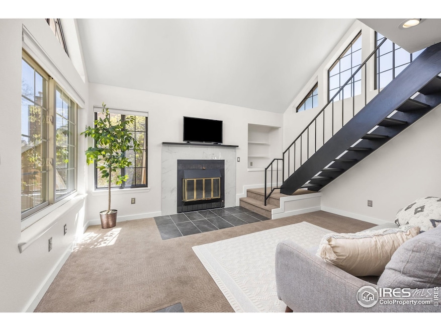 Open floor plan with loft