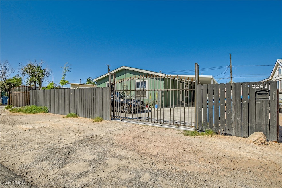 View of gate with fence
