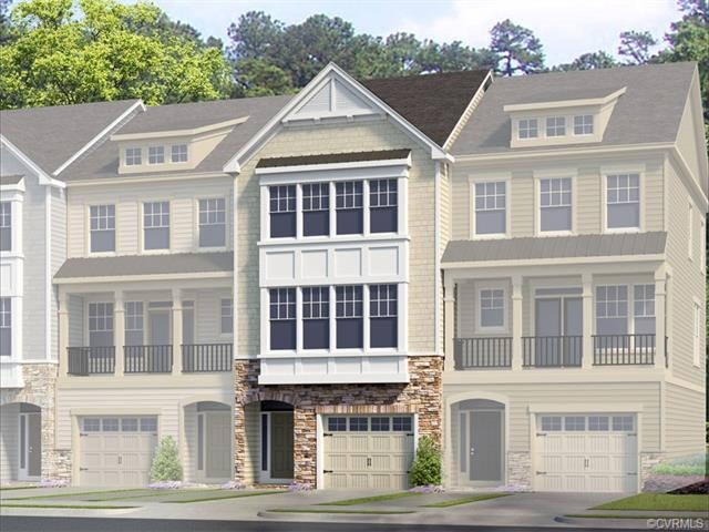 Rendering of the home being built on this home sit