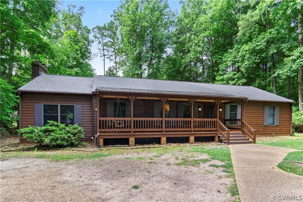 View of front of house featuring covered porch