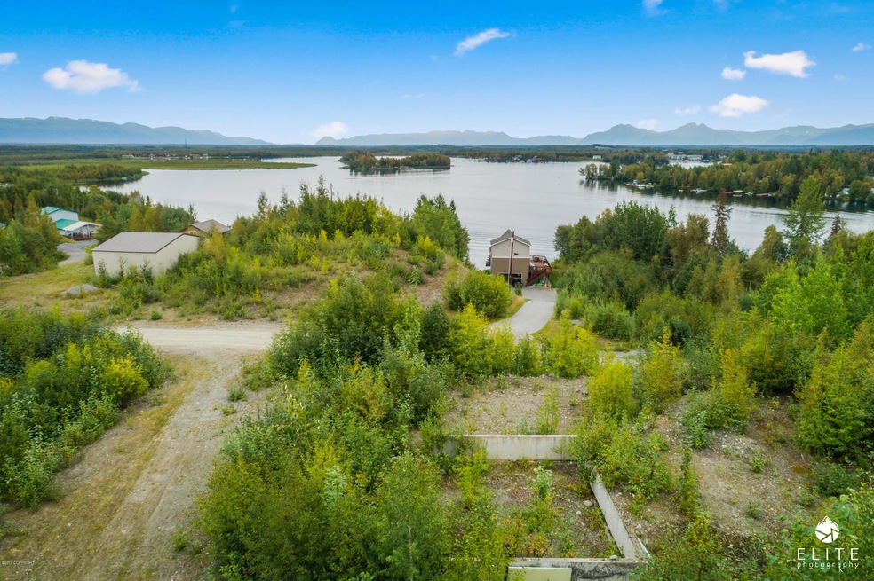 View of lake and foundation