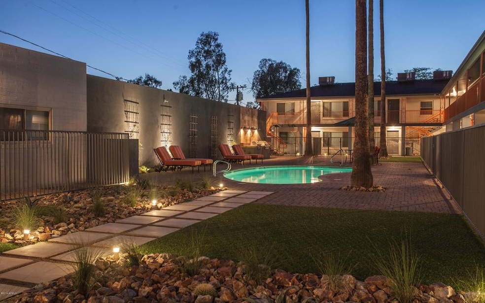 Courtyard With Grass Areas