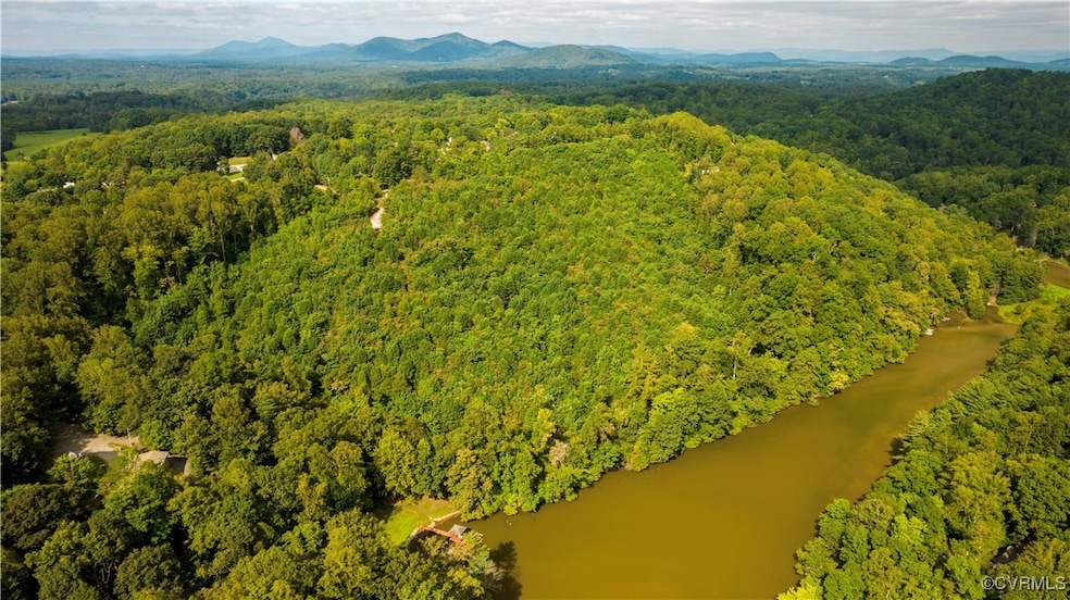 Bird's eye view featuring a water and mountain vie