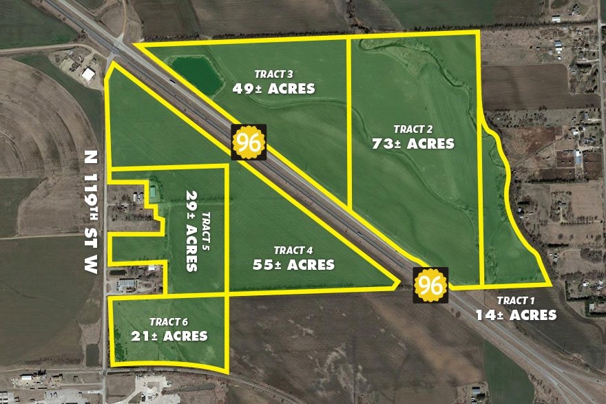 21+/- Acres K-96 and 119th St, Maize, KS 67101 - photo 1