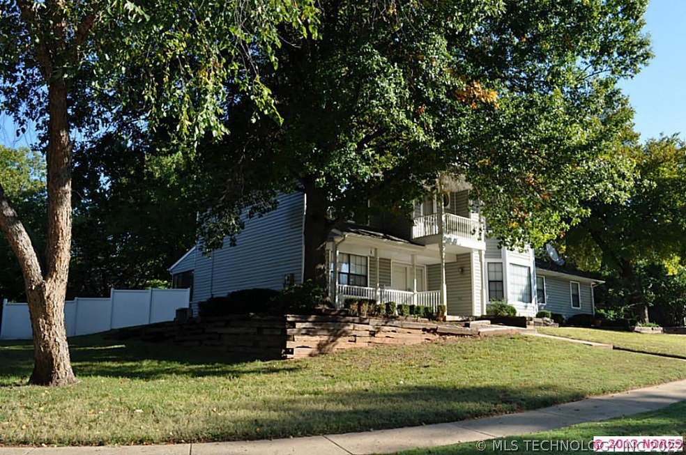 Located on a corner of a cul-de-sac the  home is v