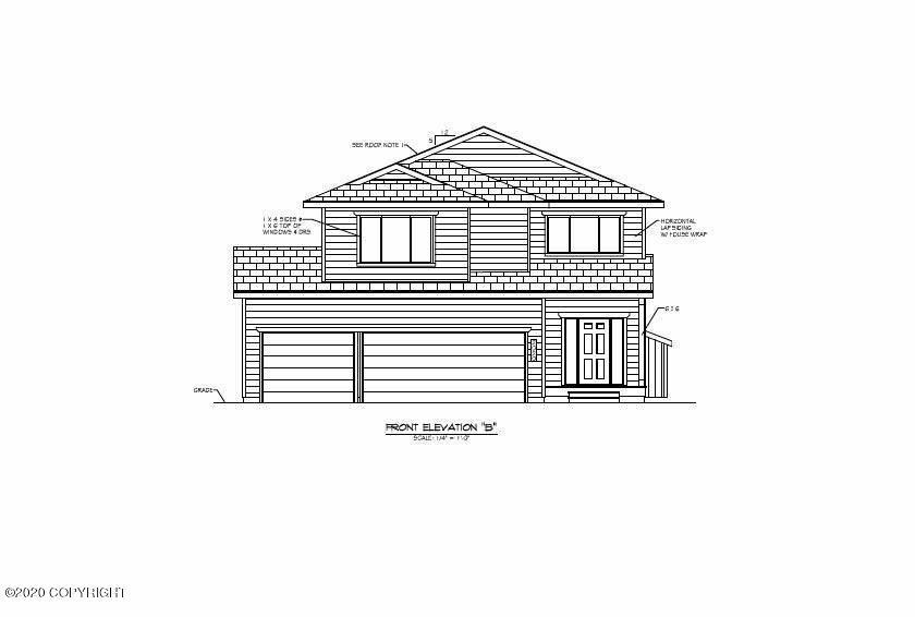 Foxglvoe X 3 garage elevation