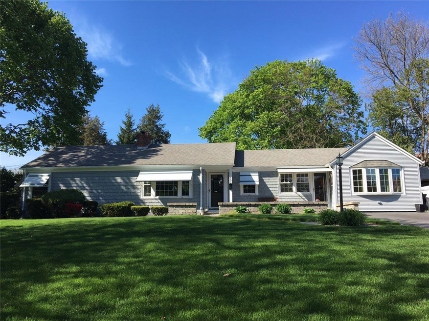 This Ranch is nicely situated on a large corner lo