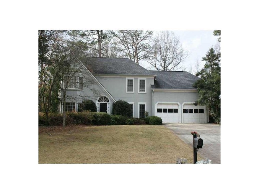 Exterior Front. Large traditional home on cul de s