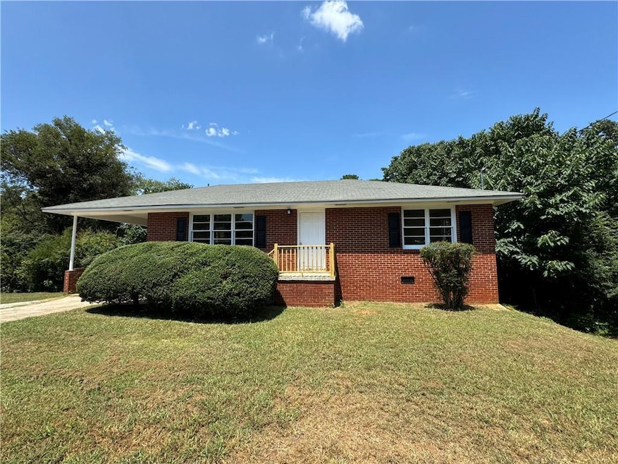 Ranch-style home in the City of Cartersville.  EVE