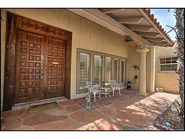 Gracious formal entry/courtyard.