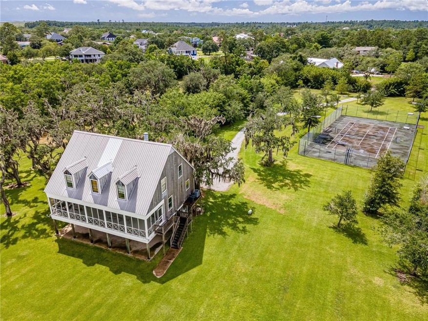 Aerial view from Bayou Bonfouca