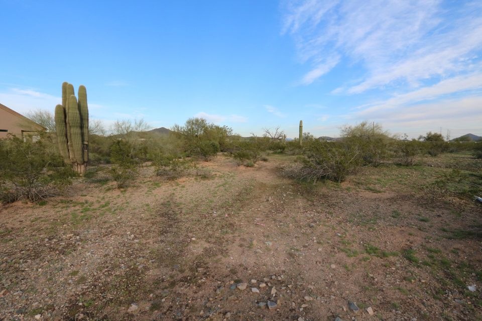 Lot looking to the east