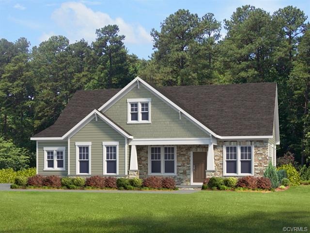 Rendering of the home on this home site. Colors an