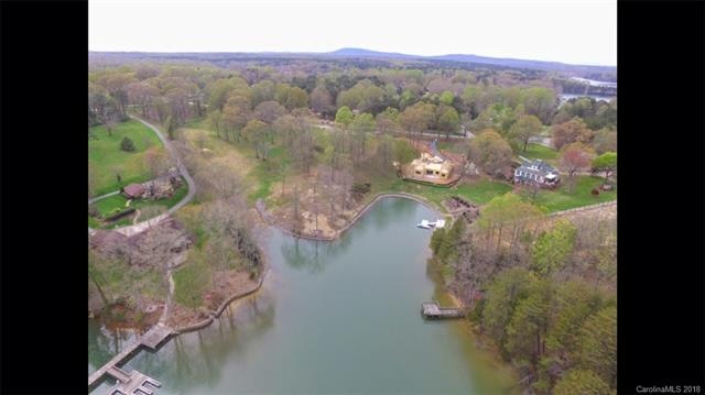 Drone photo taken from water looking at cove.  New