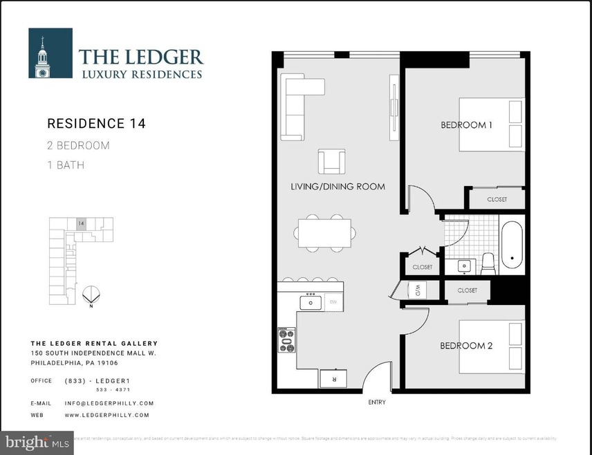 150 S Independence Mall W unit 714, Philadelphia, PA 19106 - photo 1