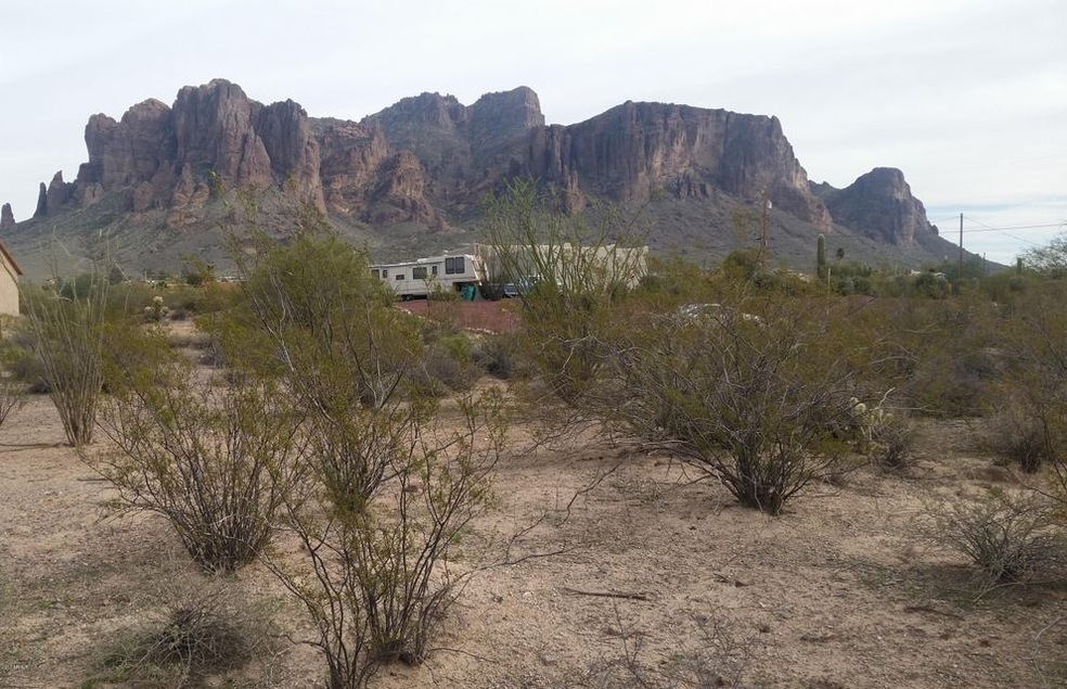 view looking east from center of lot