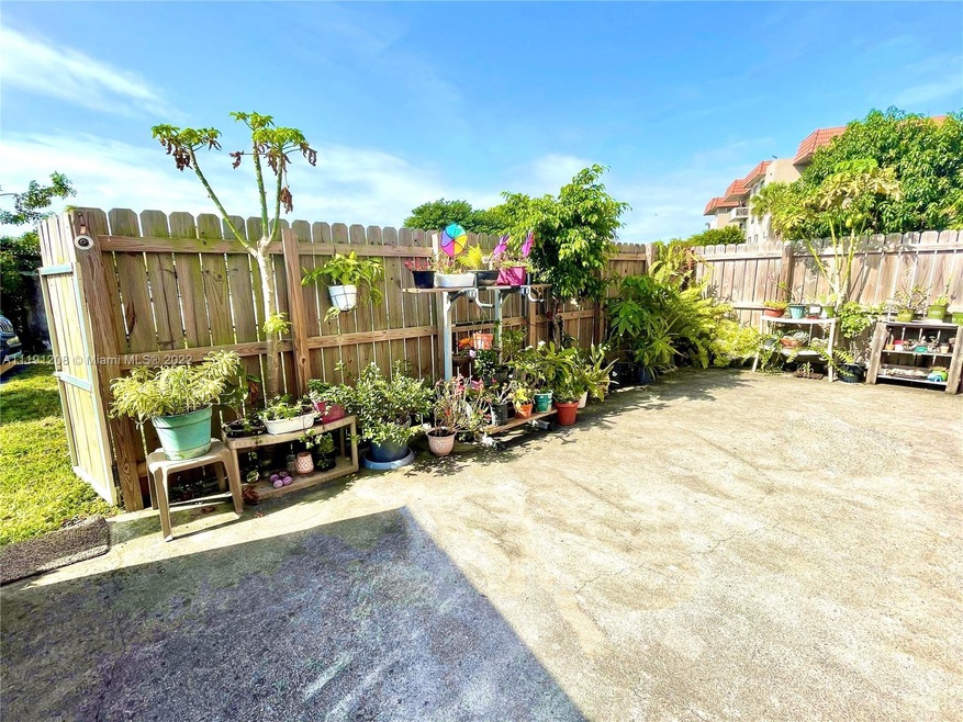 Private backyard