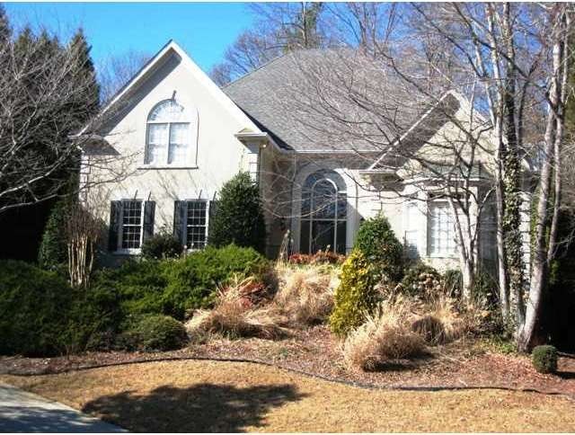 Exterior Front. This executive style home in popul