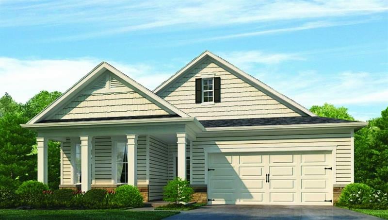 color rendering. not actual home. sample same plan