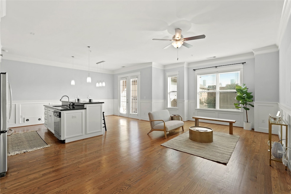 Bright, open-concept living space with a combined
