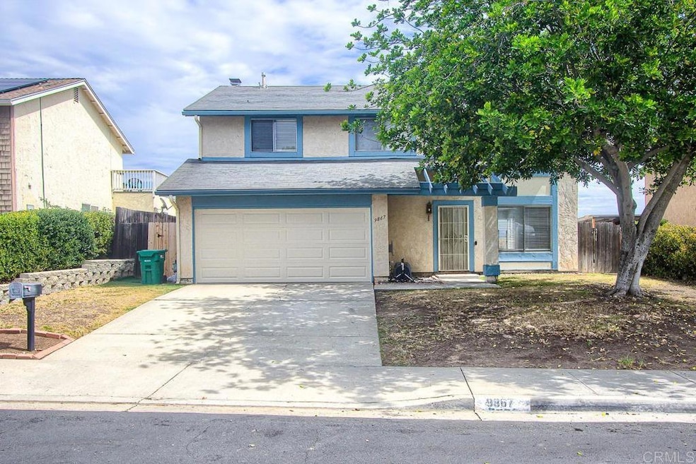 Shade tree for privacy and cooling.