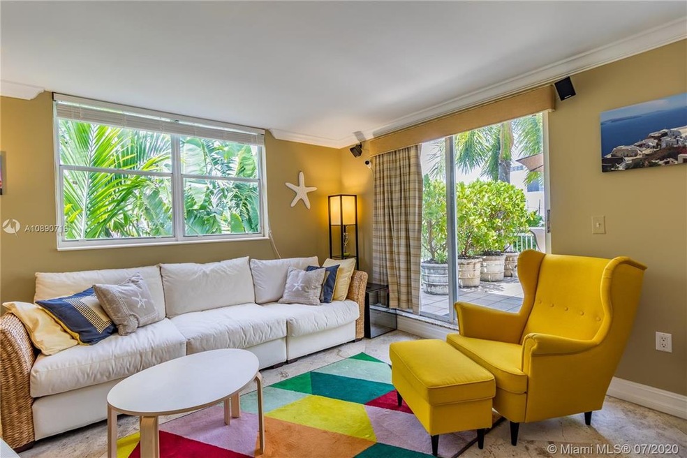 Living area with access to Patio