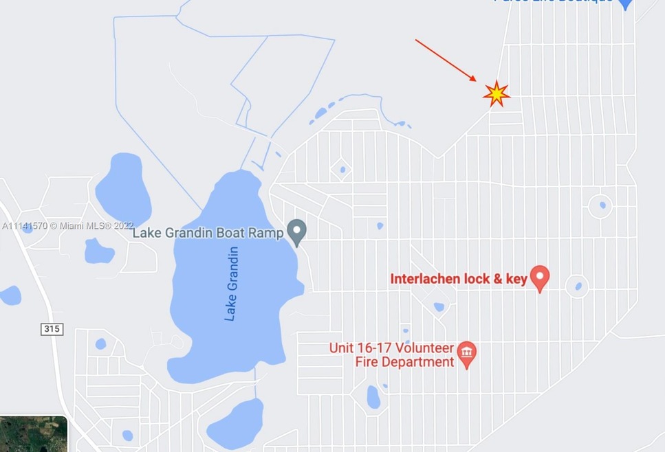 MapShowing Location approx 1 mile Northeast of Gra