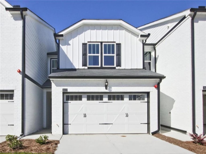 View of front of home featuring board and batten s