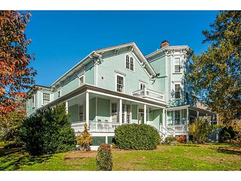 Exterior Front. Historic Pine Lodge located in the