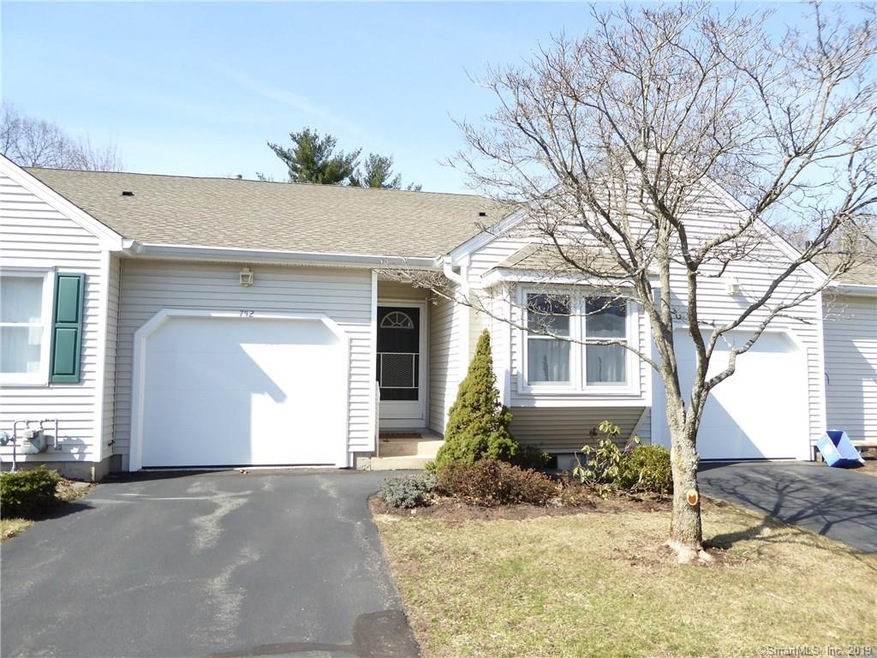 Front view.  Attached 1 car garage.
